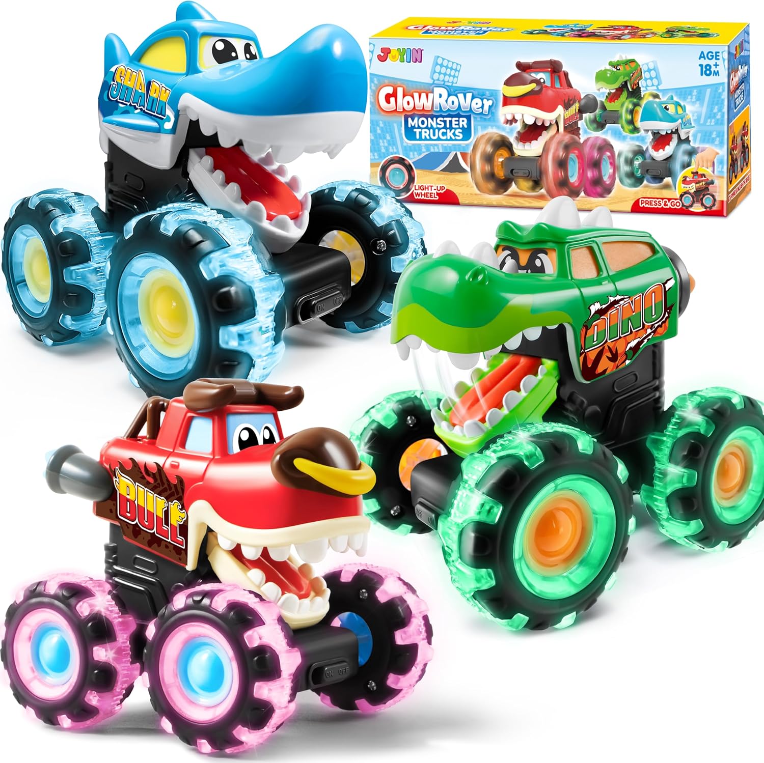 Party Games Christmas - JOYFY Set di 3 Camion Mostro