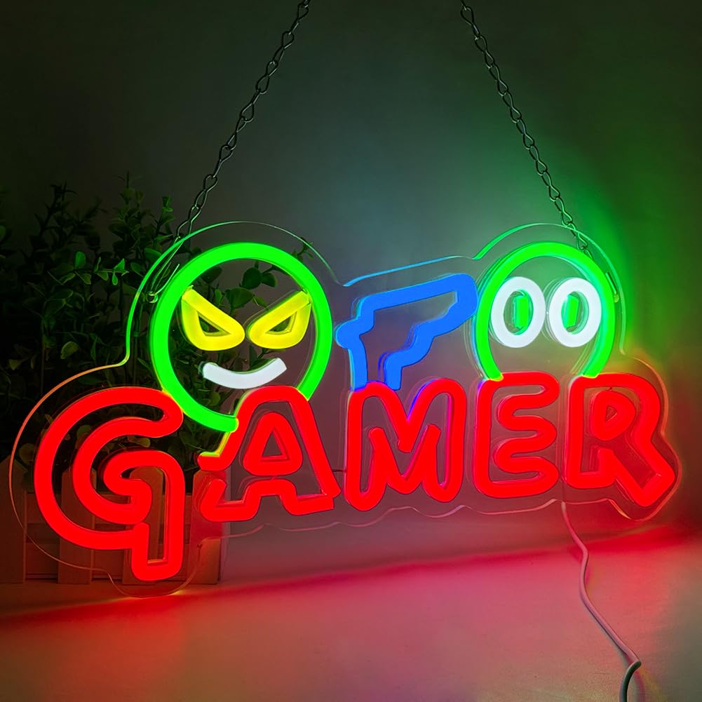 Insegna al Neon LED per Gamer, - Party Games Christmas recensione e prezzo