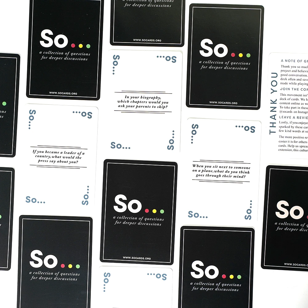 So Cards Conversation Starter  - Party Games Questions For Adults recensione e prezzo