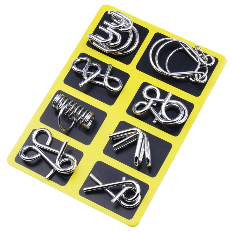 Set di 8 Puzzle in Metallo, Cl - Party Games Board Game recensione e prezzo